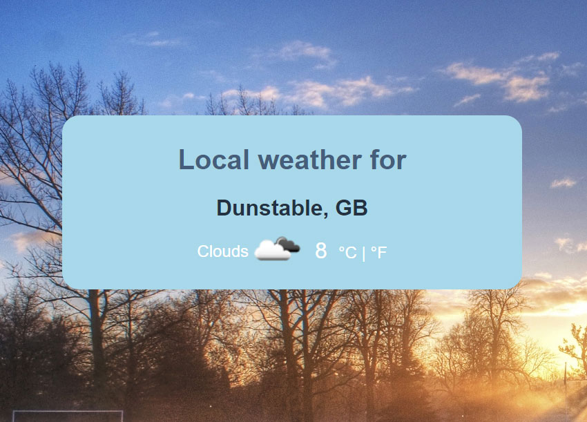 FreeCodeCamp Weather API